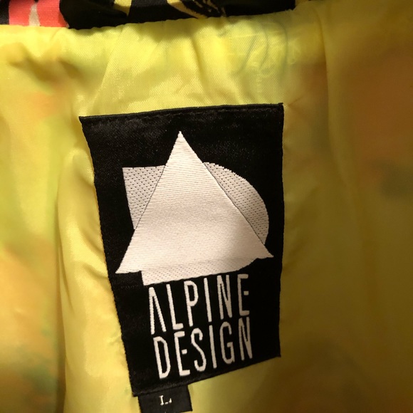 Alpine design L retro RARE windbreaker with pouch - Picture 2 of 5